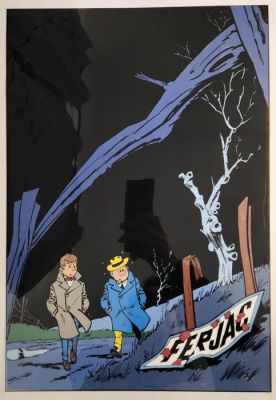 Tillieux, Maurice - 1 Bleu de coloriage + calque - Gil Jourdan - T06, 4e plat - Surboum pour 4 roues