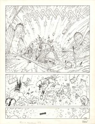 Philippe Adamov - Planche originale n°17 - De profundis - Les Eaux de Mortelune