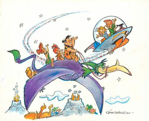 Gene Hazelton | Illustration originale - The Flintston - La Famille Pierrafeu | Daniel Maghen