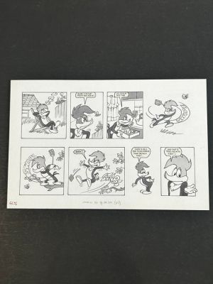 Titcombe, Bill - 1 Original page - Woody Woodpecker - Bee Bother - 1987 | Catawiki