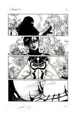 Simone Bianchi - 1 Original page - Fear Itself: Uncanny X-Force - 2011