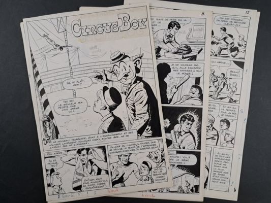 Studio Dan Spiegler - 16 Original page - Circus Boy | Catawiki