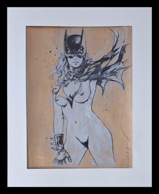 Emma Wildfang - 1 Original colour drawing - Batgirl "Wings of Night" - Series " Gilded Fragments " - 2025 | Catawiki