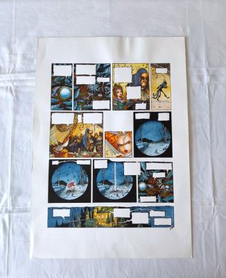 Turf (Thierce, Bernard) - 1 Original colour page - La Nef des fous - Eaux folles - 1992 | Catawiki