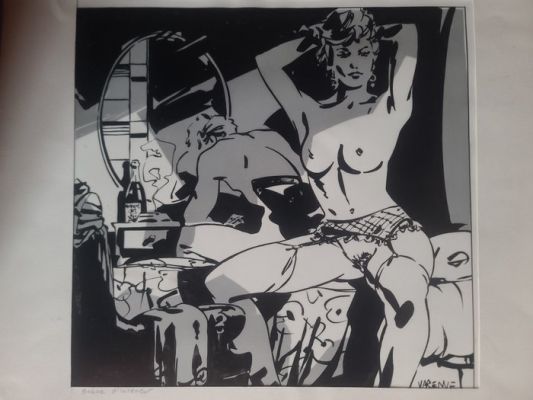 Varenne, Alex - 1 Original drawing - Scène d’intérieur | Catawiki