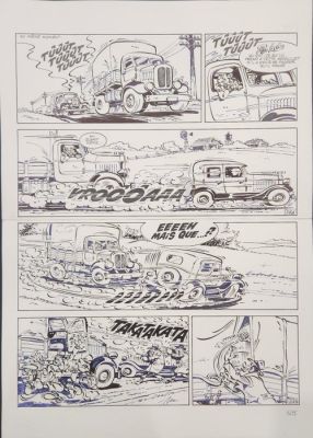 Berck (Berckmans, Arthur) - 1 Original page - Sammy - T31 Alcool aux pruneaux, planche 27 - 1994 | Catawiki