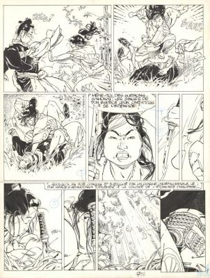 Marc Michetz | Planche originale n°7, rustine dans dans les phylactères - Kogaratsu | Daniel Maghen