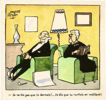 Jacques Faizant 1918-2006 - ...EN MÉDITANT!