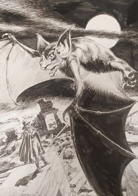 Capitanio, Aldo - 1 Original drawing - Tex - Aryman, un mostruoso pipistrello... - 1995 | Catawiki