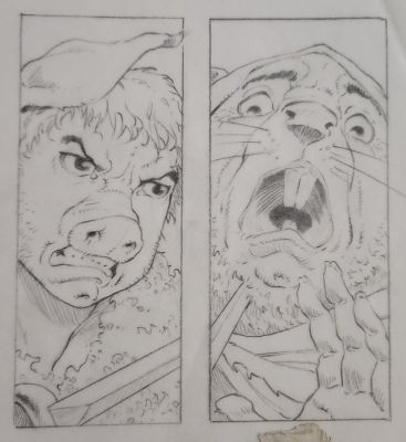 Olivier Roman - 1 Original page - Les fables de l’Humpur