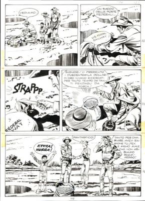 Letteri, Guglielmo - 2 Original page - Tex #406 - "Uomini crudeli" - 1994 | Catawiki