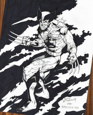 Sergi Domenech - Wolverine : Uncanny X-Men #212 - Hommage à Barry Windsor-Smith - Hand Signed Original Ink Artwork | Catawiki