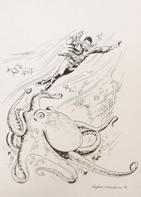 Della Monica, Raffaele - 1 Original drawing - Tex Willer - La Piovra - 1993 | Catawiki