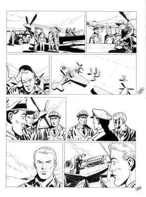 De Luca, Giuseppe - 1 Original page - Buck Danny - Storie brevi | Catawiki