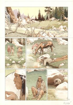 Christian Rossi | Comanche Trail, Planche originale n° 04 | Daniel Maghen