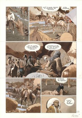 Christian Rossi | Comanche Trail, Planche originale n° 105 | Daniel Maghen