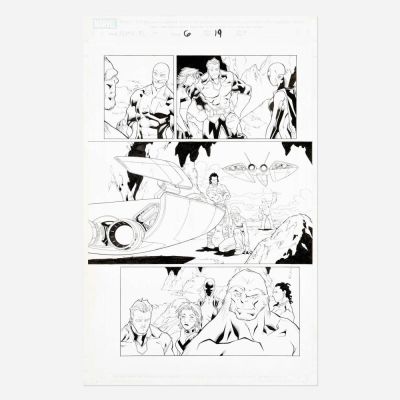 Lot 109 - Clayton Henry and Mark Morales, Alpha Flight #6 Story Page 19 (Marvel Comics, 2004) | Landry Pop Auctions