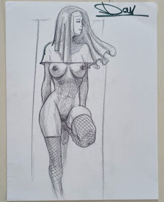 Davide Furnò - 1 Original drawing - Loudun - Disegno originale