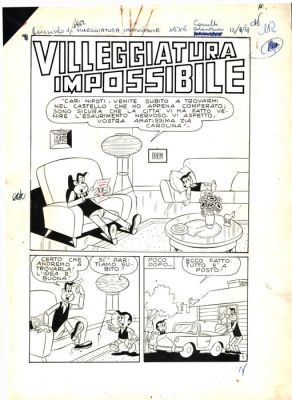 Colantuoni, Tiberio - 16 Original page - Cucciolo #1 - "Villeggiatura impossibile" - 1962