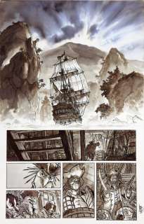 Vastra - Lot 502 - Jim Hawkins, planche n°34 à l‘encre de Chine et…