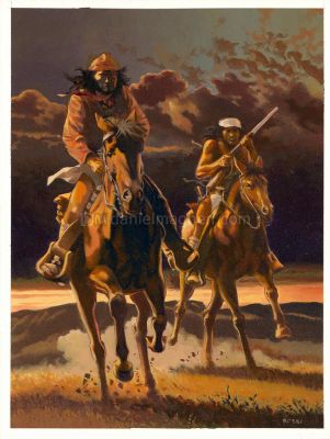 Christian Rossi | Golden West, Illustration originale inédit | Daniel Maghen