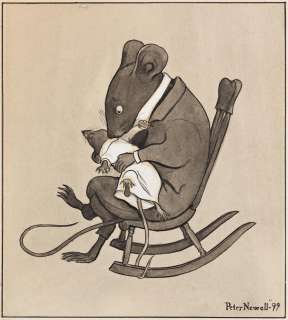 PETER NEWELL (1862-1924) "A Careless Father." [CHILDRENS / MOUSE] | Swann Galleries