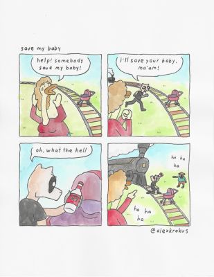 Alex Krokus | save my baby | Athenaeum Comic Art