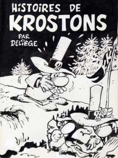 Deliège | Krostons, illustration Ã  l’encre de Chine et au f… | Banque Dessinée