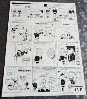 Janvier, Michel - Original Plate in India ink  - large Format  - Rantanplan