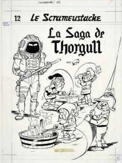 Gos (Roland Goossens, Dit -1937) | Le ScrameustachE, TOME 12. La Saga de Thorgull. Encre de Chine pour l’illustration... | Coutau Bégarie