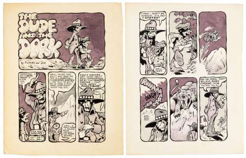Original Art, GENE DAY, "Dude and Dork," Unpublished, | PBA Galleries