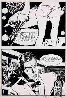 Manara | Planche n°76 à l’encre de Chine pour une série… | Millon