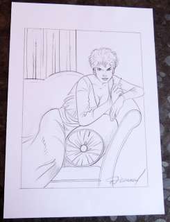 Renaud | Original pencil drawing  - Jessica Blandy | Catawiki