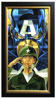 Captain America Transformation Original Painting by Tim Rogerson | Diamond Galleries