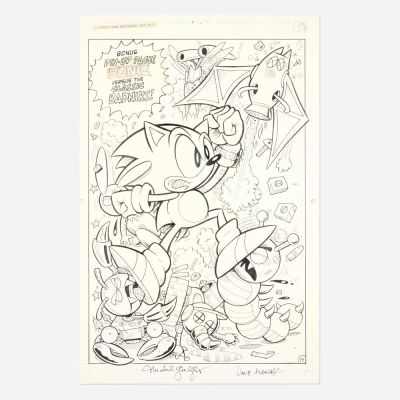 Lot 292 - Dave Manak and Rich Koslowski, Sonic the Hedgehog #40 Story Page 15 Original Art (Archie Comics, 1996) | Landry Pop Auctions