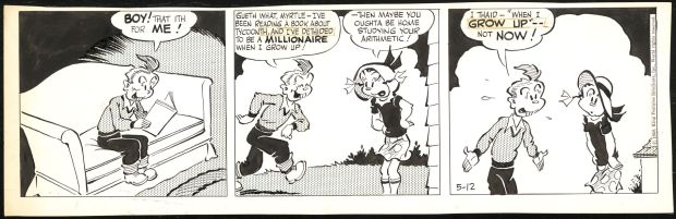 Dudley Fisher | Myrtle daily strip | Galerie Laqua