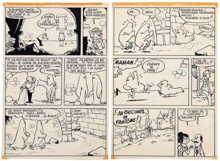 Jijé | Bonux-Boy, planches n°5 et 6 à l’encre de… | AZ auction