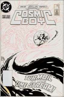 Steve Lightle Cosmic Boy #3 Cover Original  Art (DC, 1987).... | Heritage