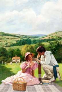 G. Johnson Willowwood Paperback Novel Cover Painting Original Art (St. Martins Press, 1980). Lilian de - | Heritage