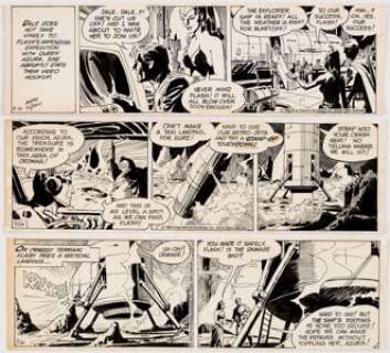 Dan Barry and Bob Fujitani Flash Gordon Daily Comic Strip Original Art Group of 3 (King Features Syndicate, - | Heritage