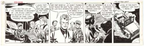Milton Caniff Steve Canyon Daily Comic Strip Original Art dated 8-28-47 (Field Enterprises, 1947). Titled - | Heritage