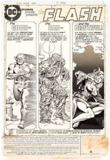 Carmine Infantino and Dennis Jensen The Flash #308 Page 1 Original Art (DC, 1982). This heroic first page has - | Heritage