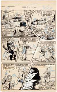 Iger Studio Sheena, Queen of the Jungle #6 Page 11 Original Art (Fiction House, 1950). Sheena appears in every - | Heritage