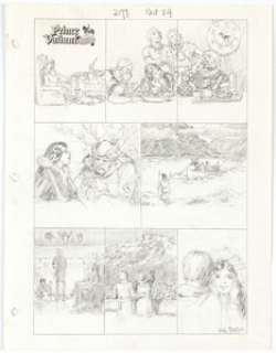Hal Foster Prince Valiant #2177 Sunday Comic Strip Preliminary Art Original Art dated 10-29-78 (King Features - | Heritage