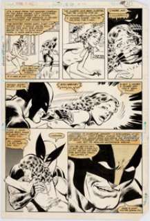 Bob McLeod and Joe Rubenstein X-Men #152 Page 21 Original Art (Marvel, 1981). Wolverine and Kitty Pryde - | Heritage