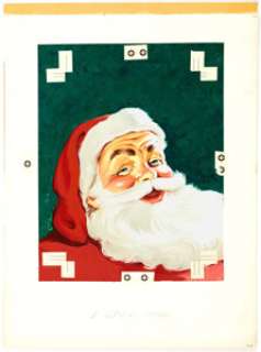 Four Color #958 - Santa Claus Funnies Cover Painting Original Art (Dell, 1958). It was 1958, and if you wanted - | Heritage