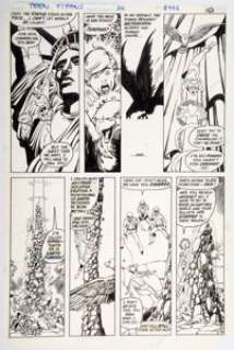 George Perez and Romeo Tanghal The New Teen Titans #26 page 13 Original Art (DC, 1982). A page from the first - | Heritage