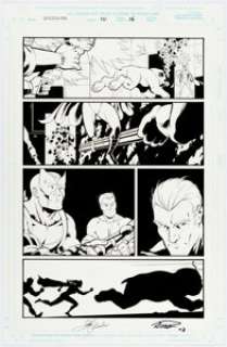 Derec Aucoin and Rich Faber Quicksilver #10 Page 16 Original Art (Marvel, 1998). Quicksilver, his sister -