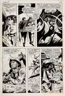 Gene Colan and Syd Shores Daredevil #75 Page 9 Original Art (Marvel, 1971). Foggy Nelson is about to be pulled - | Heritage