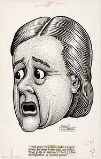 Basil Wolverton Joker Illustration Original Art (Humorama, c. 1950s). Basil Wolverton had a running series in - | Heritage